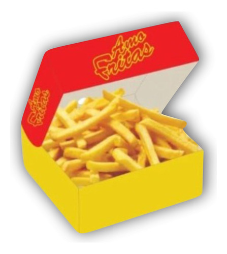 Caixa Caixinha Batata Frita Viagem Delivery Peq - 200 Unid.