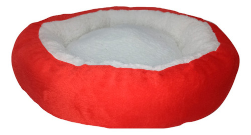 Caminha De Sherpa Pelo De Carneiro Para Pets 50x50cm Cor Vermelho