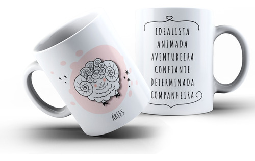 Caneca Personalidade Signo Áries 325ml