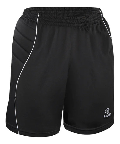 Short Arquero Bermuda Negro-blanco