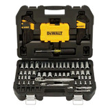 Dewalt Juego Dados 1/4 Y 3/8 Sae Mm Allen Puntas 108 Piezas