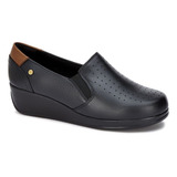 Zapatos Mocasines Clases 38383upr Corte Suave Suela Goma