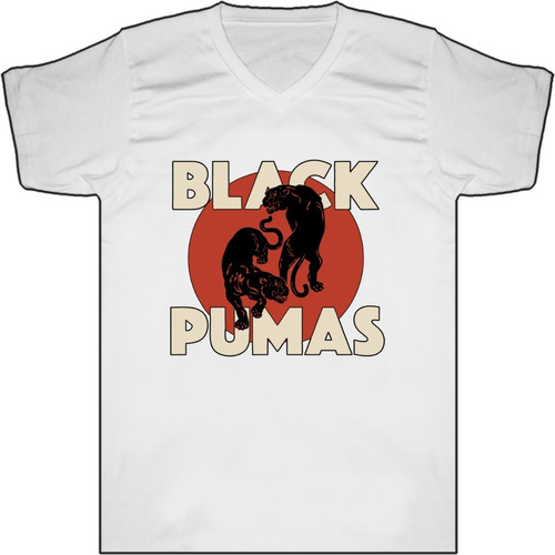 Camiseta Black Pumas Rock Soul Bca Urbanoz