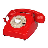 Telefono Antiguo Teléfonos Con Dial Rotatorio Rojo Benotek 