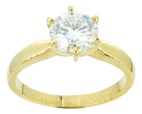 Anillo De Compromiso, Promesa Oro Amarillo De 14k, 1.00 Ct 