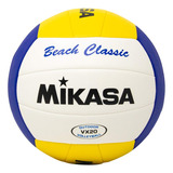Mikasa Vx20 Beach Classic Voleibol Blanco, Tamaño Oficial,. Color Blanco