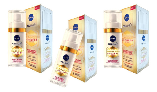 Nivea Cellular Luminous 630 Sérum = Kit Com 3 = 30ml Cada