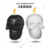 Velas Crânio Grande Caveira Aromática Enfeite Promoção