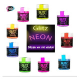 Kit 9 Pós Glitz Cores Neon Brilha Na Luz Negra Para Decorar