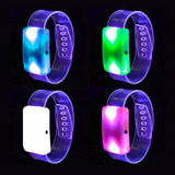 Kit 50 Pulseiras Led Luz Pisca Colorida Festa Neon Balada