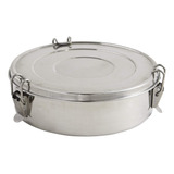 Molde Quesillera/flanera Acero Inox 1,5 Qt Bño Maria/horno