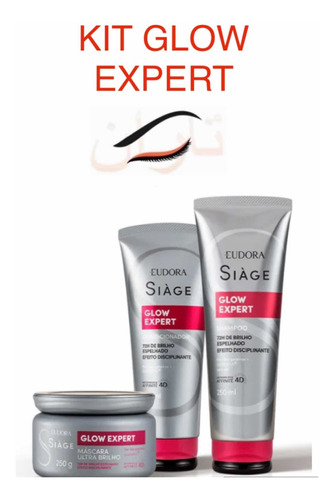 Shampoo + Cond + Másc. Siage Glow Expert 250ml