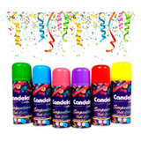 Serpentina En Aerosol Candela Varios Colores 80 Gr. X 6 Unid