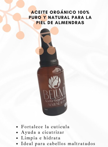 Aceite De Almendras Puro 100% Extraido - mL a $3000