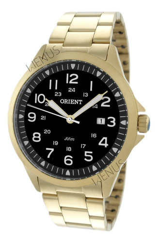 Relogio Dourado Orient Homem Garantia Fabrica 1 Ano Ouro 18k