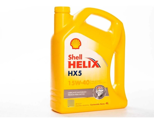 Aceite Shell Helix Hx5 Mineral 15w40 X 4lt