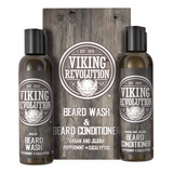 Set Para Barba De Aceites Argan Y Jojoba Viking Revolution