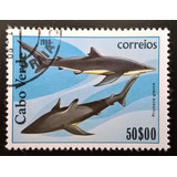 Cabo Verde Fauna, Sello Sc 415 Tiburón 1980 Usado L14112