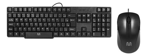 Kit Teclado E Mouse Basico Preto Conector Antigo Cabo Ps2