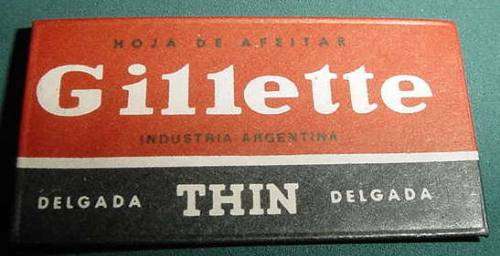 Hojas De Afeitar Argentina Gillette Thin Variedad 3 Delgcaja
