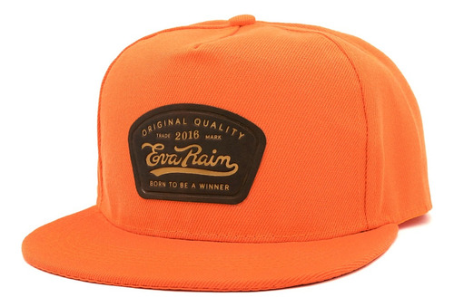 Gorra Snapback Gabardina Naranja Flat Lisa Eva Rain