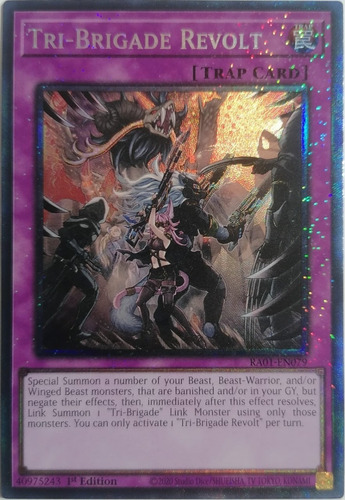 Yugioh! Tri-brigade Revolt Ra01-en079 1st Ed Pcr