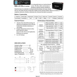 Ml1.3-12 - 12 Voltios 1.3 Ah, Terminal F1, Batería Recargabl