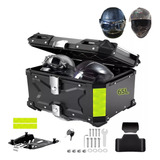 Cajas Para Moto Aluminio Top Case Maletero Con 2 Cascos 65l