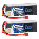 14 8v 2200mah 50c 4s Lipo Batería Conector Deans T Rc ...