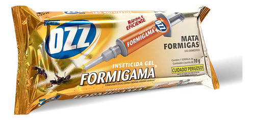 Inseticida Formigama Bisnaga Gel Mata Formiga Caseira 10g