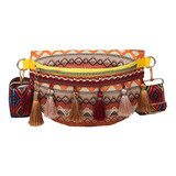 Boho Fanny Pack Bum Bag Com Borlas Bolsa Elegante Para