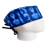 Gorro Quirúrgico Hombre + Lanyard Radiografia Azul Huesos