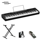 Piano Digital Artesia 88 Teclas C/ Peso + Pedal + Soporte