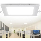 X10 Foco Panel Plafón Led 24w Embutido Cuadrado Luz Frio