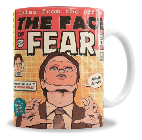 Taza De Cerámica The Office Dwight Schrute Máscara Cpr Cómic