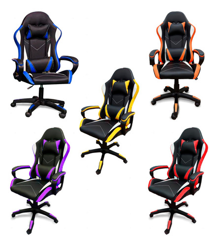 Cadeira Gamer Desportiva Ajustável E Design Moderno