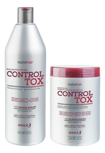 Kit Nutra Hair Controlltox 1kg - Botox Capilar 1l