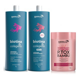 Paiolla P.tox Btx Bambu + Kit Biotina Progressiva e shampoo