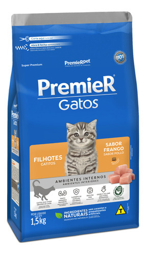 Alimento Premier Gatitos Pollo 1.5kg. Np