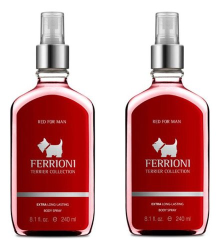 2 Body Spray Para Caballero Ferrioni Red 240ml