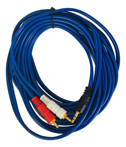 Cable Adaptador Auxiliar Rca Macho A Plug 3,5 Mm Sonido 2-1 