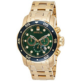 Cronógrafo Invicta 0075 Pro Diver Para Hombre Chapado En Oro