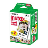 Fujifilm Instax Mini Instant Film 2 Pack = 20 Hojas (blanco)