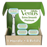 Gillette Venus Cuchillas De Afeitar Platinum Extra Suaves Pa
