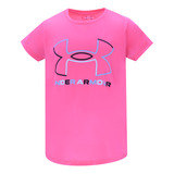 Remera Entrenamiento Under Armour Tech Solid Niña En Rosa | 