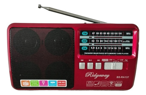 Radio Am Fm Bluetooth Tf Lámpara Recargable Retro Vintage