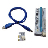 Tarjeta Gráfica Adaptadora De Cable Pci E 1x A 16x Three Pow