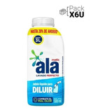 Pack X 6u Ala Jabon Liquido 500 Ml Para Diluir Rinde 3 Lt