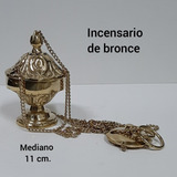 Incensario De Bronce 11 Cm.