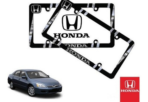 Par Porta Placas Honda Accord Sedan 3.0 2003 A 2007 Original